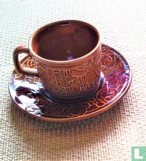 Kop en schotel - Tams,england basket weave design
