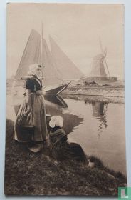 Kanaal en molenzicht