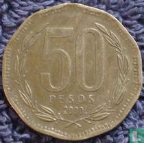 Chile 50 pesos 2000