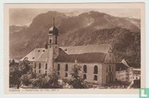 Engelberg Klosterkirche mit Titlis Obwalden Schweiz Ansichtskarten Church Switzerland Postcard