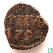 Ceylon VOC 1 Stuiver 1792 (Colombo)
