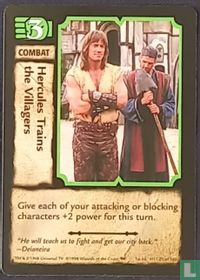 Hercules trains the villagers