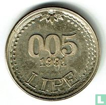 Slovenië 0.05 lipe 1991