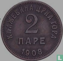 Montenegro 2 pare 1908