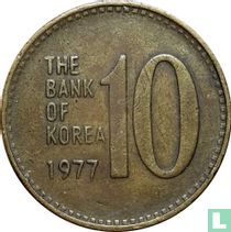 Zuid-Korea 10 won 1977