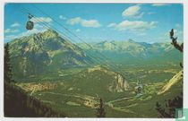 Canada Alberta Sulphur Mountain Cable Car Cableways Gondola Lift 1964 Postcard
