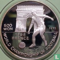 Nordkorea  500 Won 1995 (PP) "1998 Football World Cup in France"