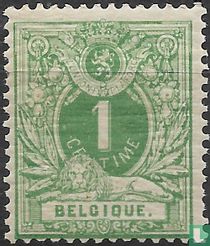 Liggende leeuw met wapenschild