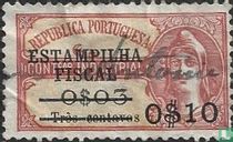 Estampilha fiscal 0$10#0$03 centavos