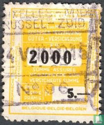 Verzekering Bagage - waarde 2000 premie 5,-