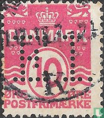 Cijfer, kroon en golven