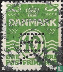 Cijfer, kroon en golven