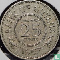 Guyana 25 cents 1967 acheter