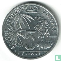 Comoren 5 francs 1984 "FAO - World Fisheries Conference"