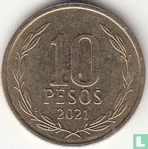 Chili 10 pesos 2021 acheter