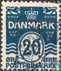 Cijfer, kroon en golven