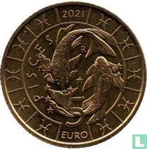 San Marino 5 euro 2021 "Pisces"