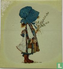 Meisje met muts en bloemen. 