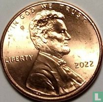 United States 1 cent 2022 (without letter)
