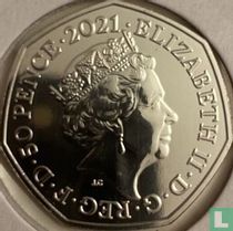 Vereinigtes Königreich 50 Pence 2021 (ungefärbte) "95th anniversary First publication of Winnie the Pooh - Owl"