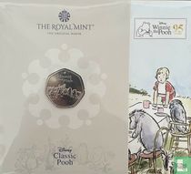 Royaume-Uni 50 pence 2021 (folder - non coloré) "95th anniversary First publication of Winnie the Pooh - Winnie the Pooh & Friends"