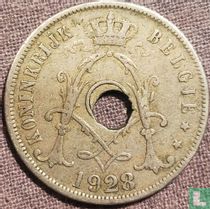 Belgium 25 centimes 1928 (NLD - misstrike)