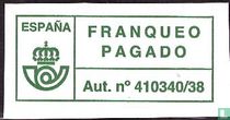 Correos España,frankering betaald,abonnement 