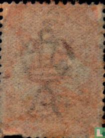 Kroon (breed) boven brede A postzegelcatalogus
