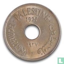 Palestine 10 mils 1927