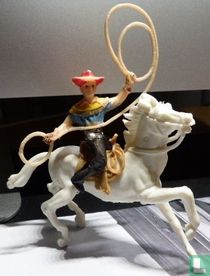 Cowboy on horseback
