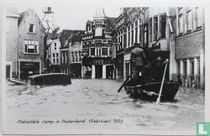 Nationale ramp in Nederland.1.februari 1953
