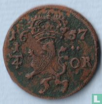 Zweden ¼ öre 1657