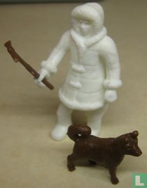 Eskimo with dog