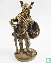 Wikinger mit Schwert und Schild (Messing)