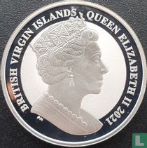 British Virgin Islands 1 dollar 2021 "American flamingo"