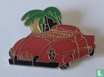 Cabriolet met Palmboom [rood]