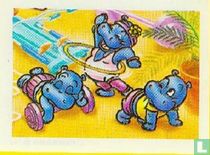 Happy Hippos im Fitness-Fieber