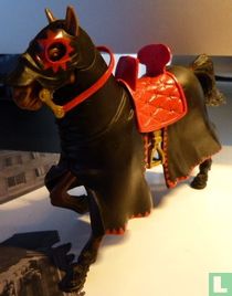 Knight Horse (marron avec équipement noir)