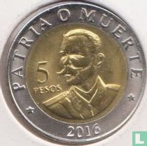 Cuba 5 pesos 2016 "Antonio Maceo"