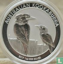 Australia 1 dollar 2017 (colourless - without privy mark) "Kookaburra"
