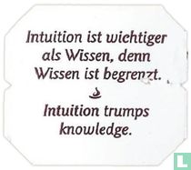 Intuition ist wichtiger als Wissen, denn Wissen ist begrenzt. • Intuition trumps knowledge.