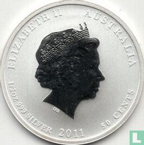 Australia 50 cents 2011 (colourless) "Year of the Rabbit"