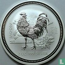 Australië 2 dollars 2005 (kleurloos) "Year of the Rooster"