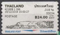 Étiquette ATM éléphant