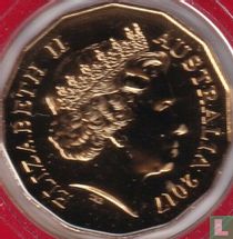 Australia 50 cents 2017 (gold plated copper-nickel) "Year of the Rooster"