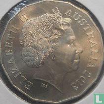Australia 50 cents 2013 (type 2) "Year of the Snake"