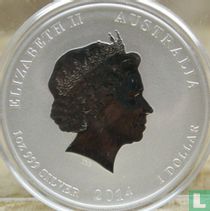Australia 1 dollar 2014 (type 1 - coloured) "Year of the Horse"