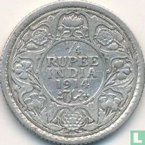 Britisch-Indien ¼ Rupee 1914 (Kalkutta)