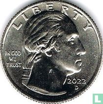 United States ¼ dollar 2022 (D) "Wilma Mankiller"