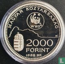 Hungary 2000 forint 1998 (PROOF) "World Wildlife Fund"